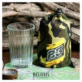 Стакан граненый в мешочке "23 февраля", 250 мл