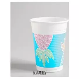 Стакан пластиковый «Ананас», набор 8 шт., 200 мл