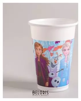 Стакан пластиковый «Холодное сердце», набор 8 шт., 200 мл