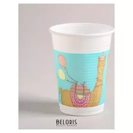 Стакан пластиковый «Лама», набор 8 шт., 200 мл