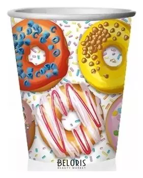 Стаканы бумажные Пончики