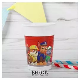 Стаканы пластиковые «Щенячий патруль», набор 8 шт.