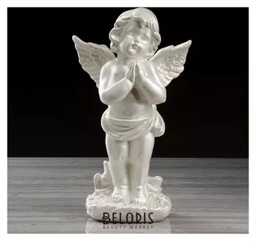 Статуэтка "Ангел молящийся" перламутровый, 33 см