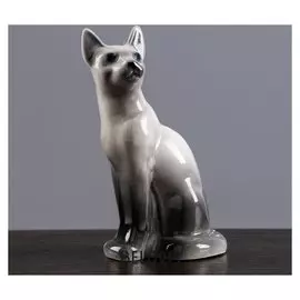 Статуэтка фарфоровая «Кошка тайка», сиам, 10см