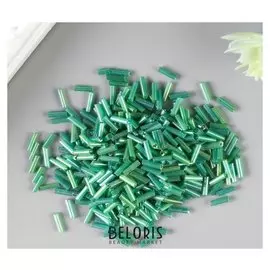 Стеклярус "Бутылочно-зелёный" 6 мм, 20 г