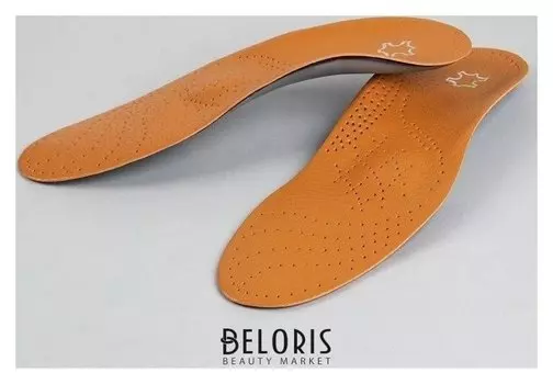 Стельки для обуви, амортизирующие, 35-36 р-р, пара, цвет коричневый