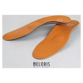 Стельки для обуви, амортизирующие, дышащие, с жёстким супинатором, 41-42 р-р, пара, цвет коричневый