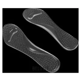 Стельки для обуви, амортизирующие, массажные, на клеевой основе, силиконовые, пара, цвет прозрачный