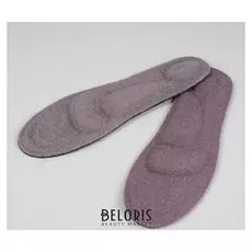 Стельки для обуви, универсальные, амортизирующие, 40-46 р-р, пара, цвет серый