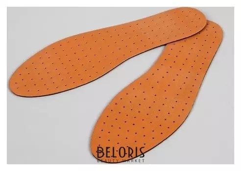 Стельки для обуви, универсальные, дышащие, 36-47 р-р, пара, цвет коричневый