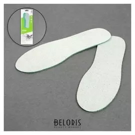 Стельки для обуви, универсальные, пара, цвет белый