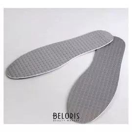 Стельки для обуви, универсальные, с массажным эффектом, 28-45 р-р, пара, цвет серый