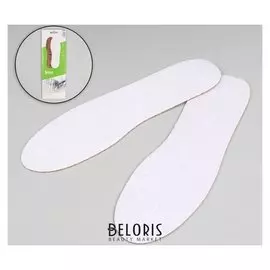 Стельки универсальные, пара, цвет белый