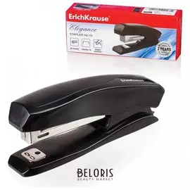 Степлер №10 "Elegance", до 20 листов, с антистеплером, черный