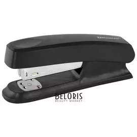 Степлер №24/6, 26/6 Brauberg "Standard", до 25 листов, черный