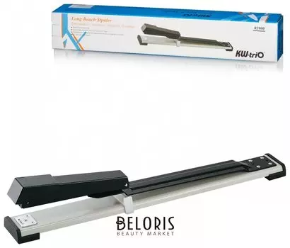 Степлер №24/6, 26/6 Kw-trio, до 20 листов, с функцией брошюрования, серо-черный