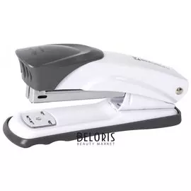 Степлер №24/6, 26/6 металлический "Universal+", до 25 листов, белый