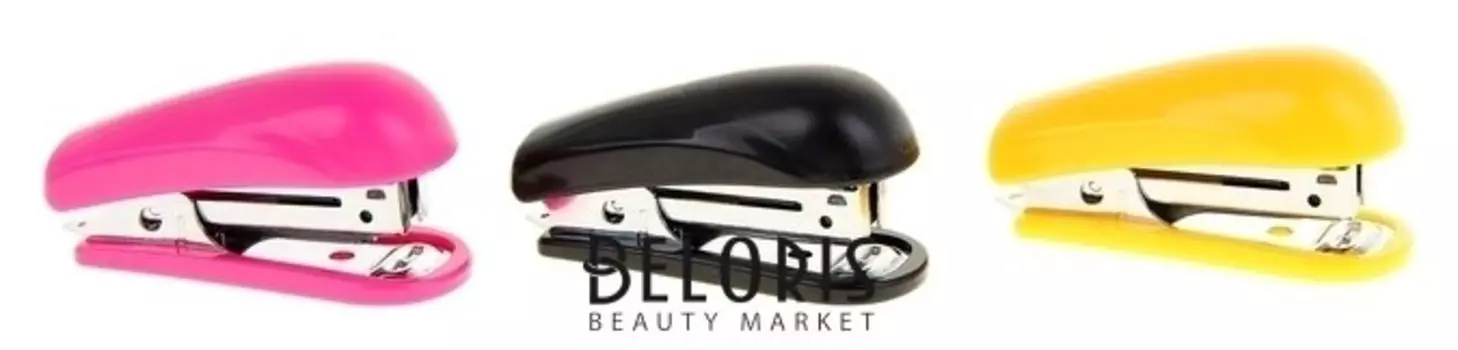 Степлер Erich Krause Mini № 10, до 15 листов, встроенный антистеплер