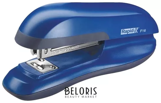 Степлер Rapid "Halfstrip F16", №24/6, до 30 листов, пластиковый корпус, металлический механизм, синий