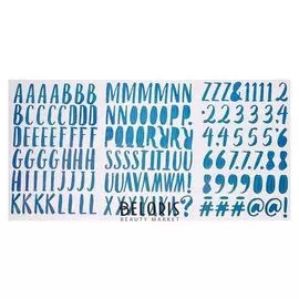 Стикеры-алфавит Sticko "Blue" 149 шт