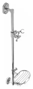 Стойка душевая Accoona A411, с металлической мыльницей, хром