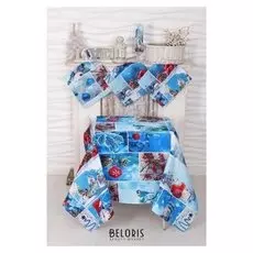 Столовый набор Domovita «Румянец», скатерть 150х180, 6 салф 30х30 см