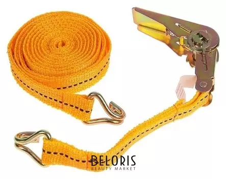 Стяжка груза с механизмом 110 мм, ширина ленты 25 мм, нагрузка 400/800 кг, длина 4 м