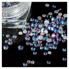Стразы для декора, 2/2,5/3/3,5/5 мм, цвет голубой/розовый