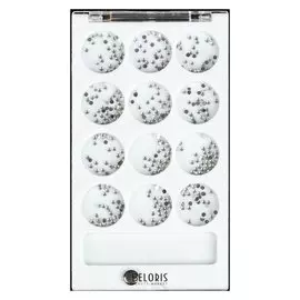 Стразы для декора, 2 мм, цвет серебристый