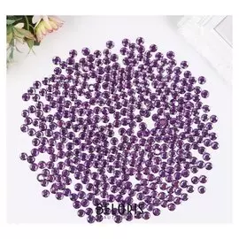Стразы для творчества "Круглые", фиолетовые, 8 мм, 30 грамм