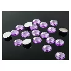 Стразы плоские круг, 12 мм, (Набор 20шт), цвет сиреневый