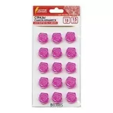 Стразы самоклеящиеся Розы розовые