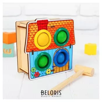 Стучалка-сортер «Домик» с молотком