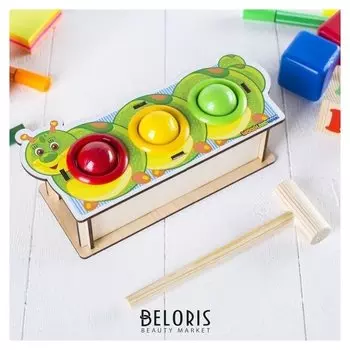 Стучалка-сортер «Гусеница» с молотком