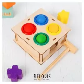 Стучалка-сортер «Квадратная», с молотком