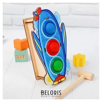 Стучалка-сортер «самолёт» с молотком