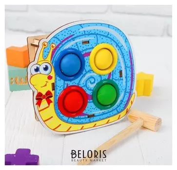 Стучалка-сортер «Улитка», с молотком