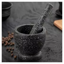 Ступка с пестиком «Чёрный камень»