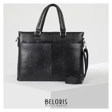 Сумка дел 1, 37*5*29, отд на молнии, н/карман, черный