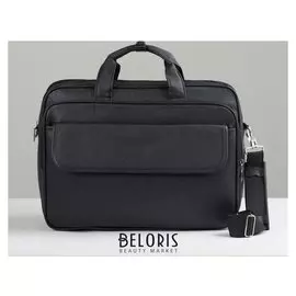 Сумка дел 84, 39*10*28, отд на молнии, н/карман, черный