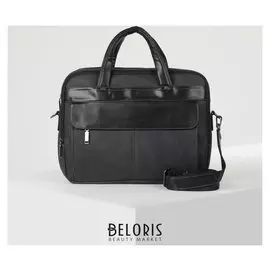 Сумка дел 897, 3810*29, отд на молнии, н/карман, длин ремень, черный