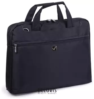 Сумка деловая Brauberg "Chance", 30х40х4 см, отделение для планшета и ноутбука 15,6", ткань, черная