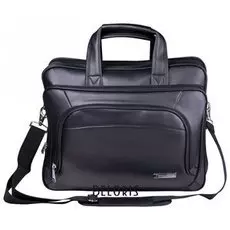 Сумка деловая Brauberg "Favorite", 32х41х12 см, отделение для планшета и ноутбука 15,6", кожзам, черная