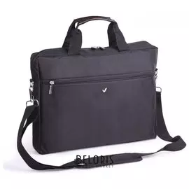 Сумка деловая Brauberg "Tempo", 30х40х4 см, отделение для планшета и ноутбука 15,6", ткань, черная