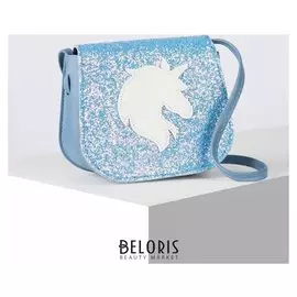 Сумка детская, отдел на клапане, цвет голубой