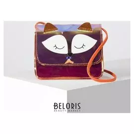 Сумка детская, отдел на клапане, цвет серебро/розовый