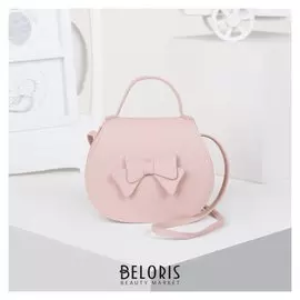 Сумка детская, отдел на магните, длинный ремень, цвет розовый