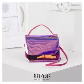 Сумка детская, отдел на магните, длинный ремень, цвет малиновый