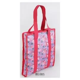 Сумка для рукоделия «Цветы», 35 × 30 × 7 см, цвет сиреневый