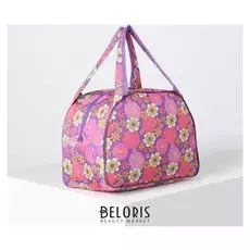 Сумка дорожная, отдел на молнии, цвет сиреневый